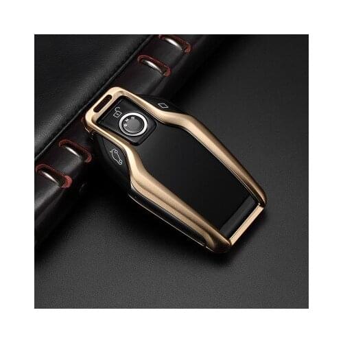 Aluminum Alloy car key case cover Key holder for remote key Protective Key Bag for BMW 2016 2017 2018 7 Series Display Key