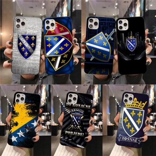 Bosnia and Herzegovina flag Phone Case for iphone 12 pro max 11 pro XS MAX 8 7 6 6S Plus X 5S SE 2020 XR case