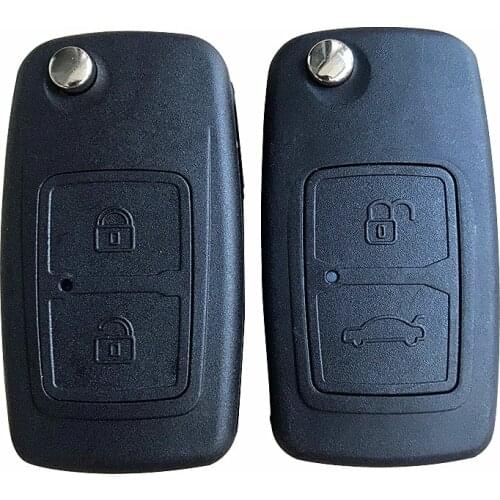 Remote Key Replacement Key Blank Cover Remote Control Folding Key Case Shell Fob A21 blade Fit For Chery A5 FULWIN TIGGO E5 A1