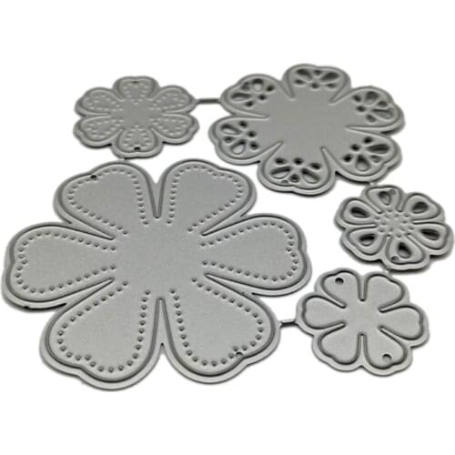 Flowers Metal Cutting Dies Stencil DIY Scrapbooking Album Paper Card Template Mold Embossing Decoration