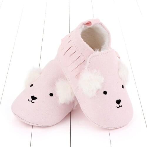 Ins Newborn Baby Girls Boys Cute Rabbit Toddler Kids Snow Boots Autumn Winter Cotton Warm Shoes Soft Sole Plush Prewalker