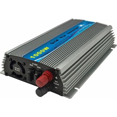 1000W Solar Grid Tie Inverter DC20V-45V to AC120 or 230V Pure Sine Wave Inverter 1KW For 24V/30V/36V 60cells/72cells Solar Panel