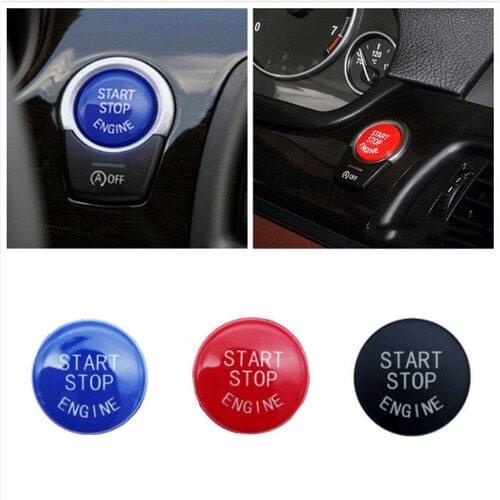 Car Engine START Button Replace Cover STOP Switch Accessories Key Decor for BMW X1 X5 E70 X6 E71 Z4 E89 3 5 Series E90 E91 E60