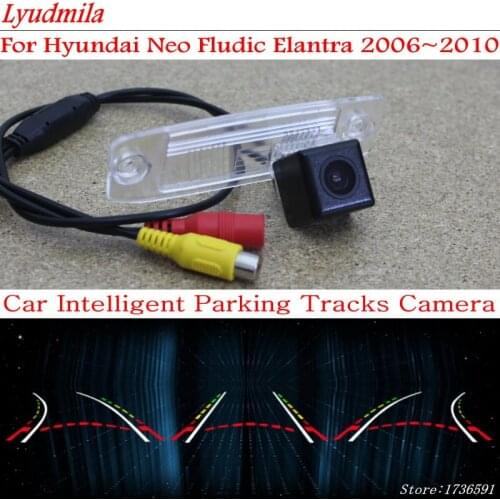 Lyudmila Car Intelligent Parking Tracks Camera FOR Hyundai Neo Fludic Elantra 2006~2010 Back up Reverse Camera Rear View Camera