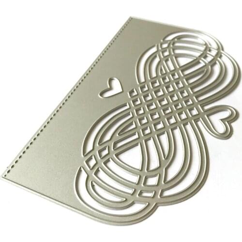 Heart Lattice Metal Cutting Dies Stencil Scrapbooking DIY Album Stamp Paper Card