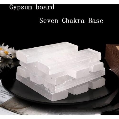 Natural Selenite Crystal Stick Chips Gypsum White Quartz Rough Minerals Specimen Point Healing Stone Seven Chakra Base Home