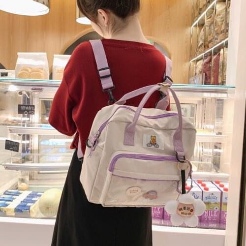 New Multipurpose Girls Cute Backpack Women Ins Kawaii Schoolbags Female Students Trendy Backpacks Woman Harajuku School Bags