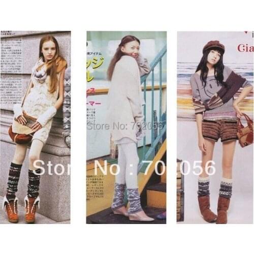 Autumn winter deer Christmas Knitted Leg Warmers Boot Covers 24 pairs/lot mixed colors #3427