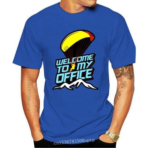 Paraglider Welcome To My Office Shirt Hoodie T Shirt Branded Knitted Euro Size S-3xl Hip Hop Shirt Cute Summer Style Tops Urban