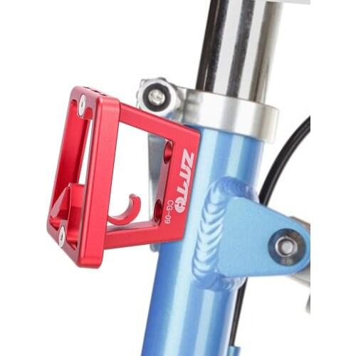 Bicycle Front Carrier Block Bike Frame Bag Bracket Rack Holder Mount Strong Aluminum Alloy for Brompton Folding Bike Accessories