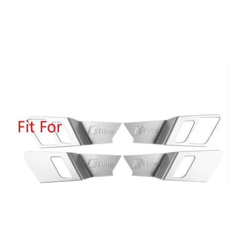 Fit For Audi 18-19 q5l inner door bowl sequins interior modification door bowl decoration Patch New q5l handle door bowl sticker