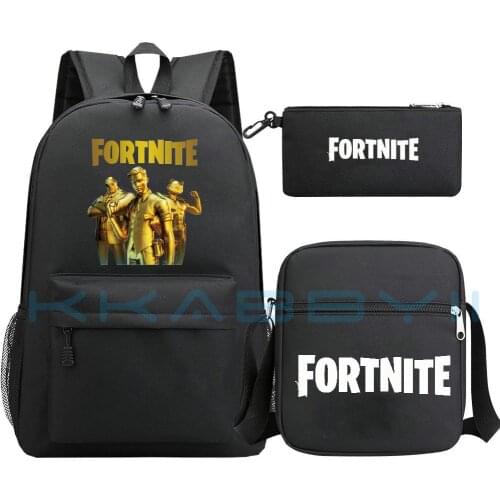 Fortnite Backpack Women Fashion Pencil Case Shoulder Bookbag Zipper Bag Pack Laptop Schoolbags