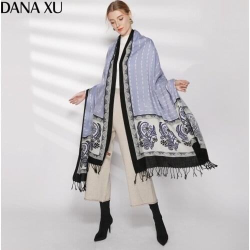 Fashion Winter Scarf For Women Scarf Cashmere Warm Plaid Pashmina Scarf Luxury Brand Blanket Wraps Female Scarves And Shawls