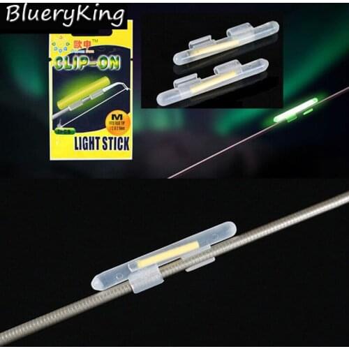 BlueKim 25 Bags(50pcs) Clip On Fishing Fluorescent Light Fishing Float Glow Stick Lightstick Luminous Stick
