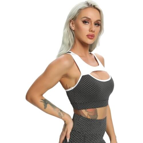 Fitness Yoga Tops Womens T-shirts Seamless Sports Bra Crop Top Workout Yoga Shirt Sportswear Gym Running Sports T-shirts 2021