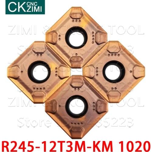 R245-12T3M-KM 1020 R245 12T3M KM 1020 carbide inserts for milling insert tools CNC milling machine Indexable tools for cast iron