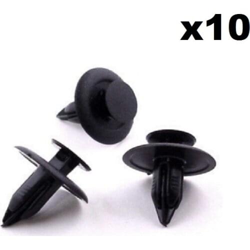 10x 6mm plastic cladding clips- fit For some Honda & Nissan panels