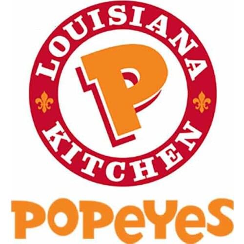 13cm x 11.9cm for LOUISIANA KITCHEN POPEYES Sticker Graphic Motorcycle Decal JDM Vinyl Cartoon Car Sticker Waterproof