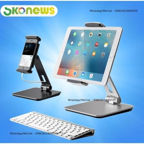 8 pcs Desktop aluminum alloy mobile phone tablet adjustable display stand support 4-14 inch creative lazy bracket