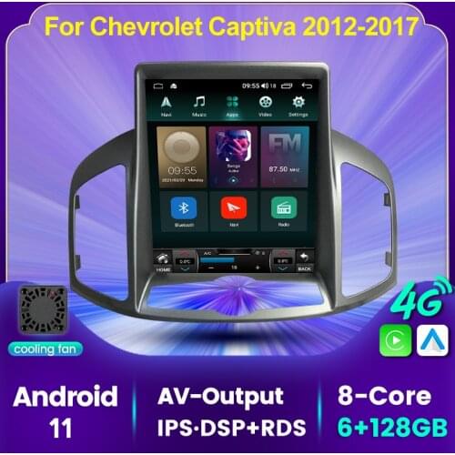 IPS DSP RDS 6G+128G Android 11 Navigation GPS For Chevrolet Captiva 2012 2013-2017 Car Multimedia Video Player Auto Radio no dvd