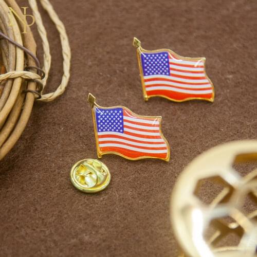 Nicro Creative American Flag Metal Badge US National Day Decor DIY Decoration Home New Party #Oth140