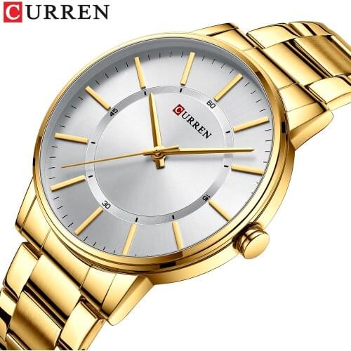 CURREN Watch men Luxury Brand Fashion Simple Business Wristwatch Ultra-thin Waterproof Quartz watches Male Sports Clock