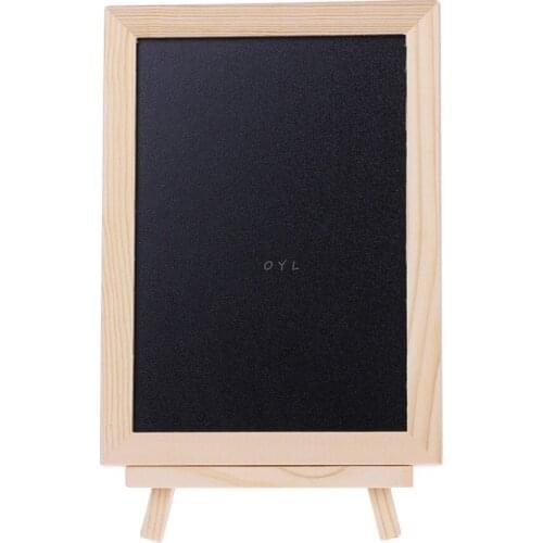 Newest Wood Tabletop Chalkboard Double Sided Blackboard Message Board Children Kids Toy Drawing Board Message Black Boards