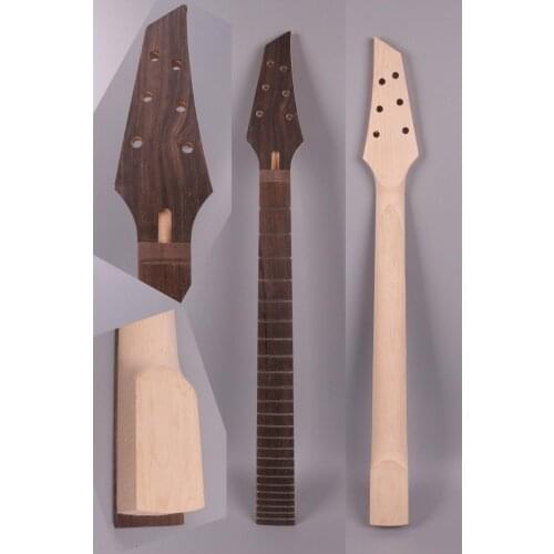 Electric guitar neck Maple+Rosewood 24Fret 24.75 Replacement Locking nut Guitar parts
