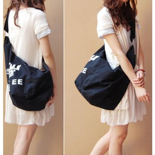 Unisex Canvas Messenger Bags Casual Zipper Large Capacity Women Versatile Shoulder Bags