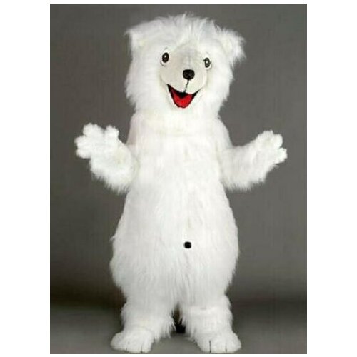 Halloween Polar Bear Mascot Costume Cosplay Clothing Carnival Adults Cartoon Suits Furry Outfit Christmas Birthday Party Ads