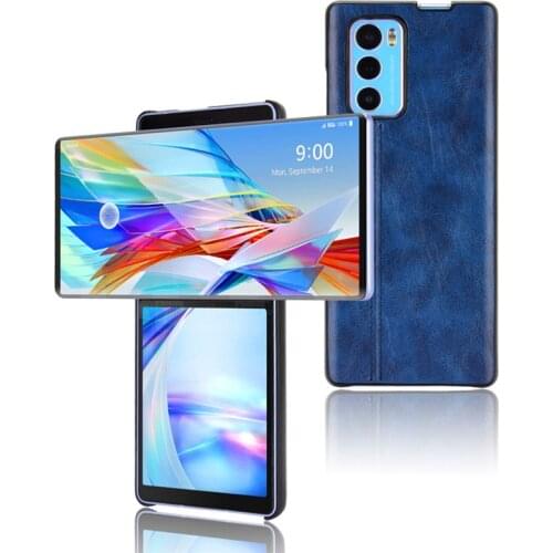 Anti Scratch Leather Skin Cover for LG Wing LGWing 5G 2020 Ultra Thin Slim Shockproof Case for LG Wing Phone Coque Funda