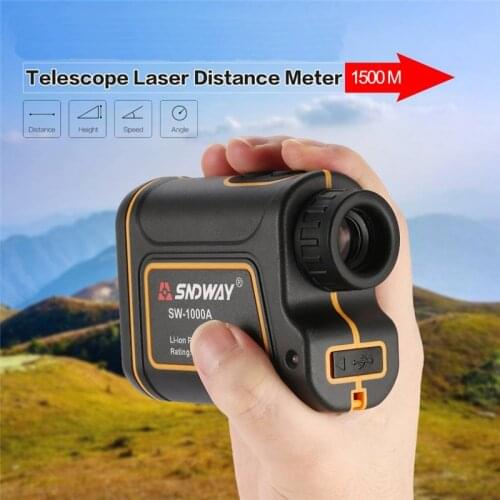 Laser rangefinder Effective measuring distance 3-1500 meters lithium battery telescope suitable for hunting golf climbing