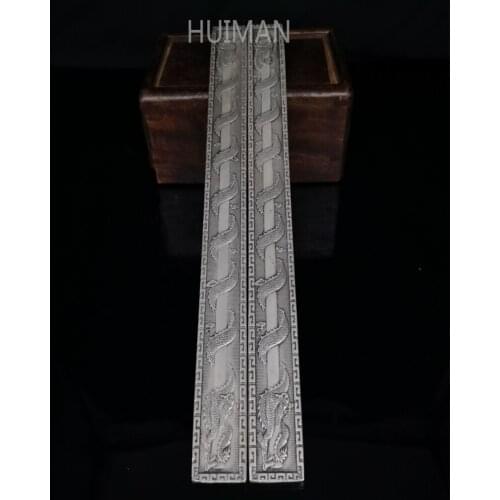 Four Treasures Of The Study: Pure Copper Paper Pressing Ruler Metal Crafts Home Decoration#4