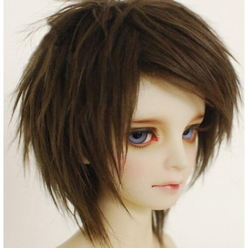 M13 children handmade toy 1/12 1/8 1/6 1/3 1/4 uncle Doll wig BJD/SD doll props Accessories SBrown long color no.98 hair 1 pcs