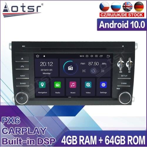 Android Radio Tape Recorder Car Multimedia Player Stereo For Porsche Cayenne 2003 2004 2005 2006 - 2010 Head Unit GPS Navigation
