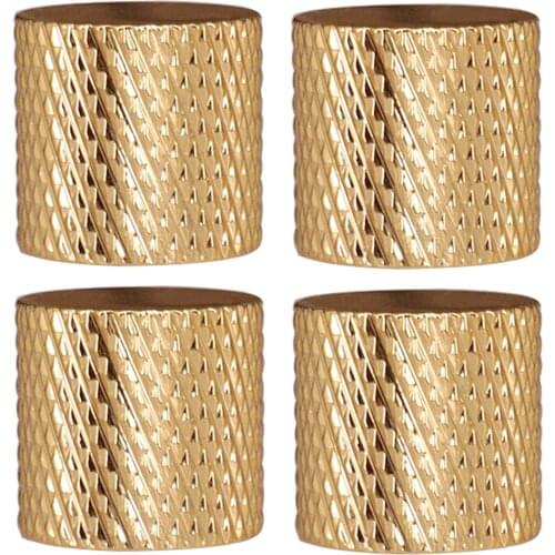 Metal Flat Top Knurled Control Knobs for Electric Guitar or Bass(Pack of 4)