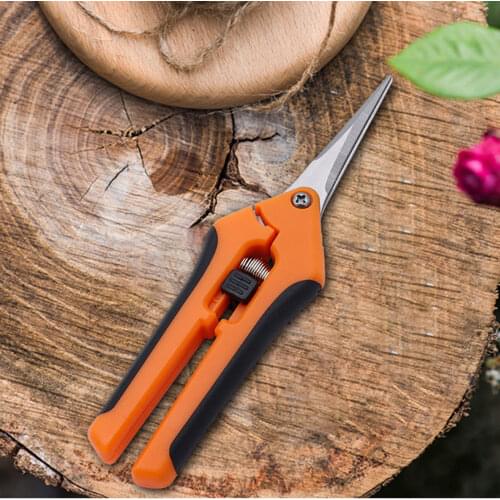 Pruning Scissors with Spring-Loaded Comfort Grip Handles and Premium Non-Stick Blades Durable Long Lasting for Garden Home