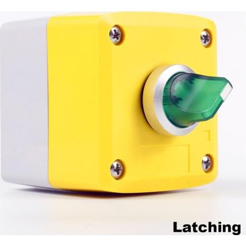 Selector switch Short handle Latching button switch+button BOX GOB-1A-11XD/FU IP65 Suitable for harsh environment