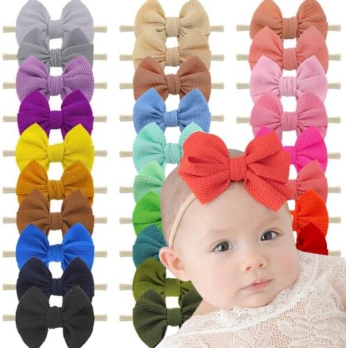 Big Bow Baby Headbands Cotton Soft Newborn Baby Girl Elastic Hair Bands Multicolor Fashion Hair Hair Accessories Kid Headdress