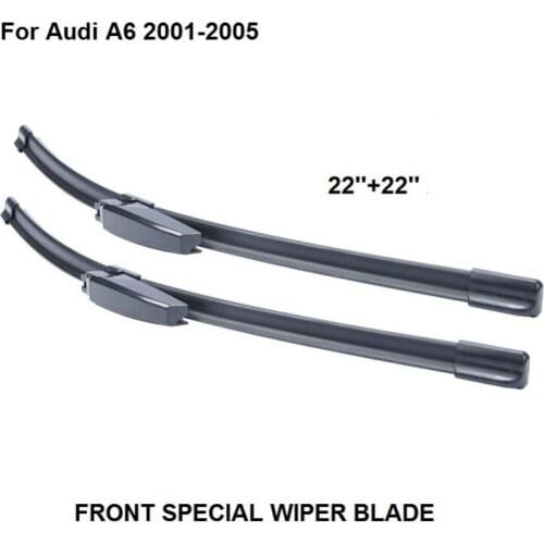 Car Front Windshield Wiper Blade For For Audi A6 2001-2005 22''+22'' New
