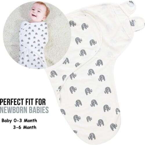 Babies Sleeping Bags Newborn Baby Cocoon Swaddle Wrap Envelope 100%Cotton 0-3 Months Baby Blanket Swaddling Wrap Sleepsack