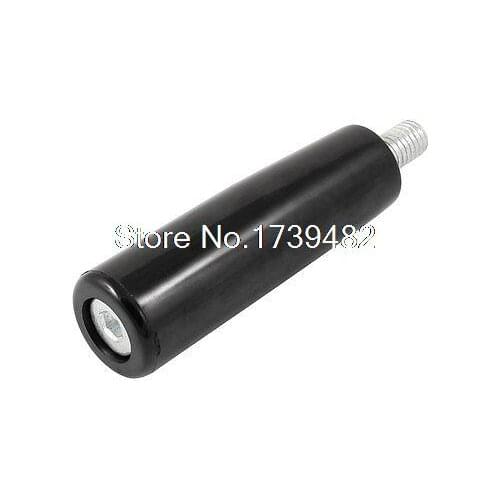 Universal 10mm Male Thread Hard Plastic Revolving Handle Grip Black