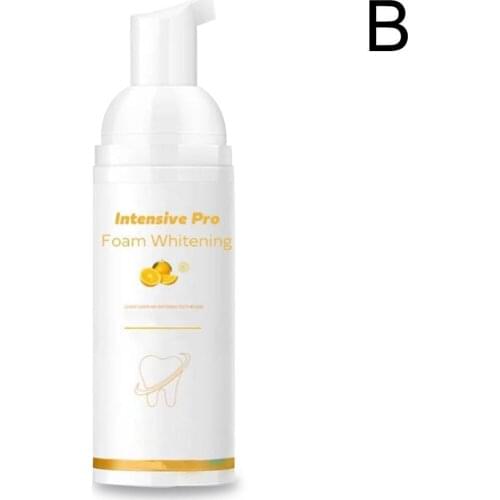 60ml Tooth Whitening Cleaning Mousse Remove Plaque Odor Breath Fresh Care Oral Dental Teeth Toothpaste Stains Tool Bright R5P0