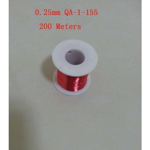 0.25mm QA-1-155 Red Color Polyurethane Enameled Copper Wire Repair wire, about 200m/lot