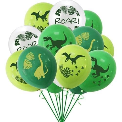 10PCS Dinosaur Balloon Dinosaur Birthday Party Ballon Christening Boy Baby Shower Balloon 1st Birthday Party Decor Kids Globos