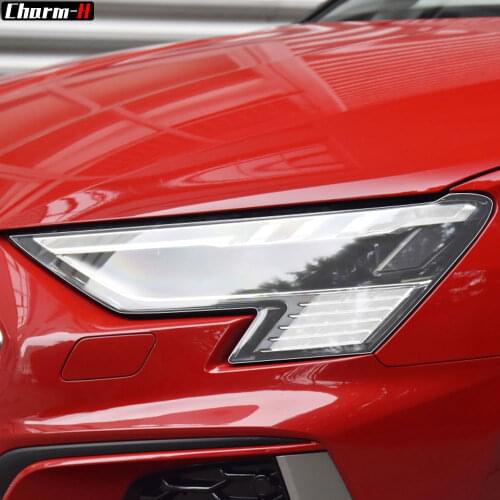 2Pcs Car Headlight Self Healing Protective Film Protection Transparent TPU Decal Sticker for Audi A3 8Y S3 2020 2021 Accessories