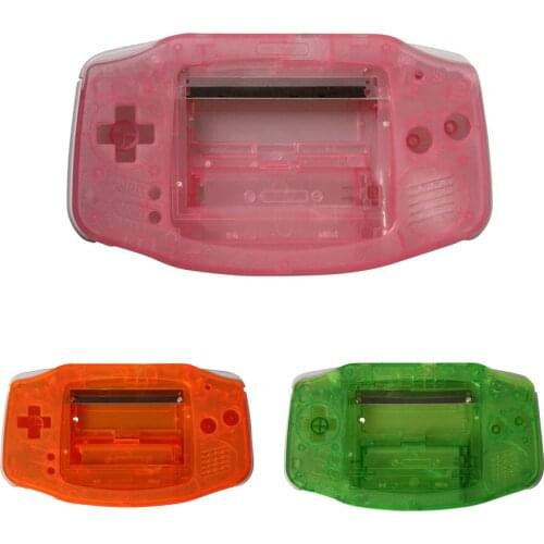 2PCS Replacement Plastic Shell For Nintendo for Gameboy Advance for GBA Console Transparent color Housing Screen case cover