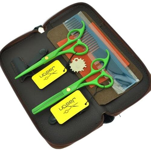 5.5 Inch Professional Hair Scissors Set Hairdressing Thinning Scissors Barbers Hair Cutting Shears Salon Shop Suppliers A0070D