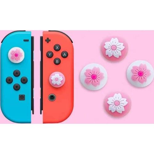 50pcs Joystick Cover Cute Girl Sakura Nintend Thumb Stick Grip Cap ThumbStick For Nintend Switch Lite NS JoyCon Controller Game