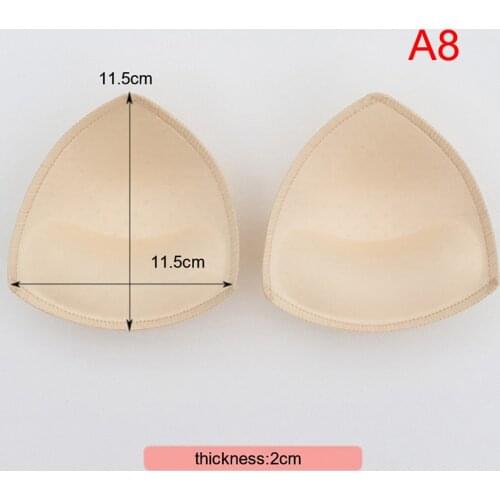 Intimates Accessories Triangle Sponge Bikini Pads Swimsuit Breast Push Up Pads Chest Enhancers Bra Foam Inserts